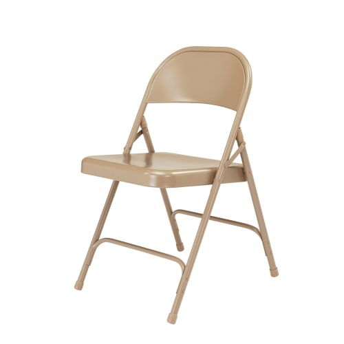 NPS 50 Series All-Steel Folding Chair, Beige